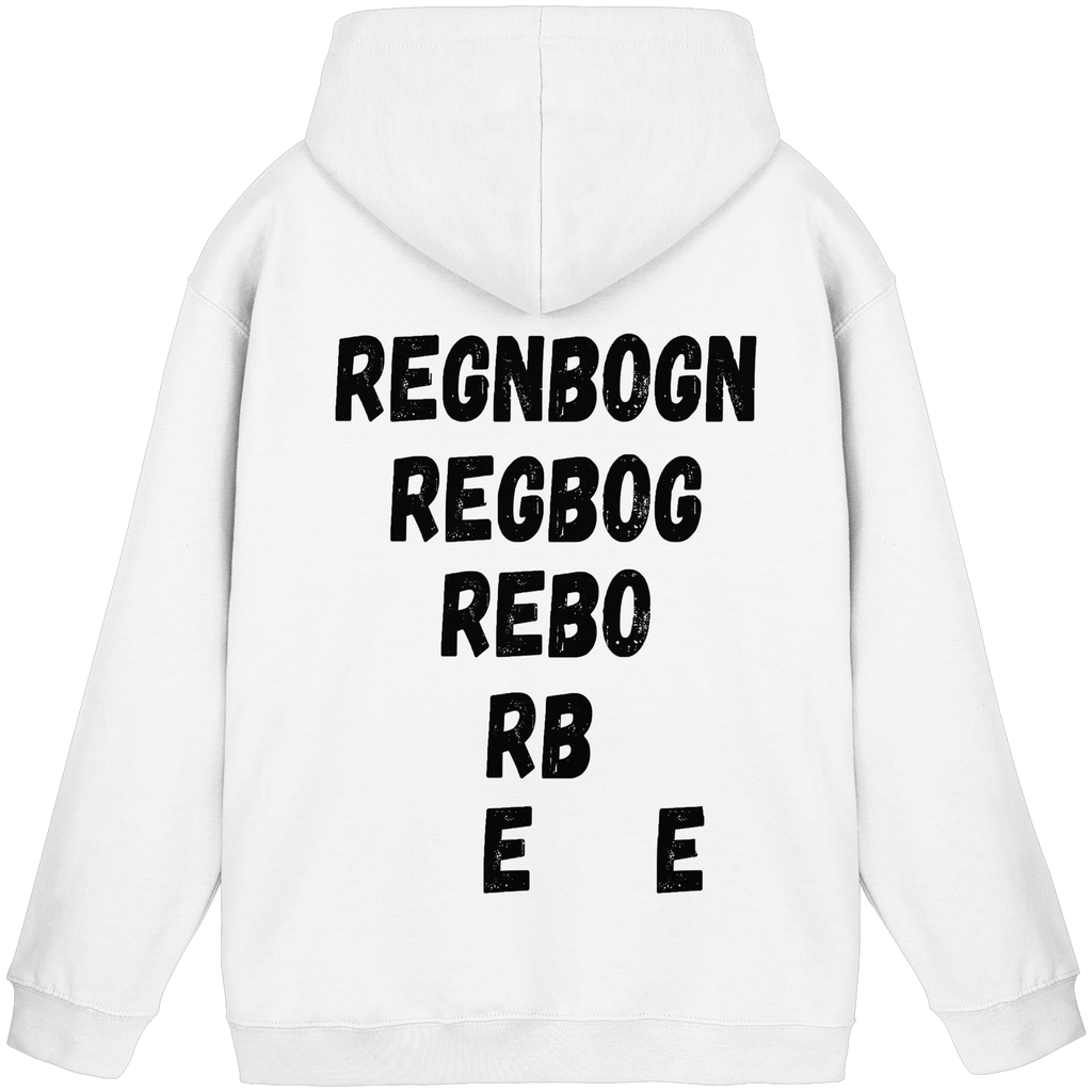 REGNBOGN art-style lettering back - Basic Unisex Hoodie