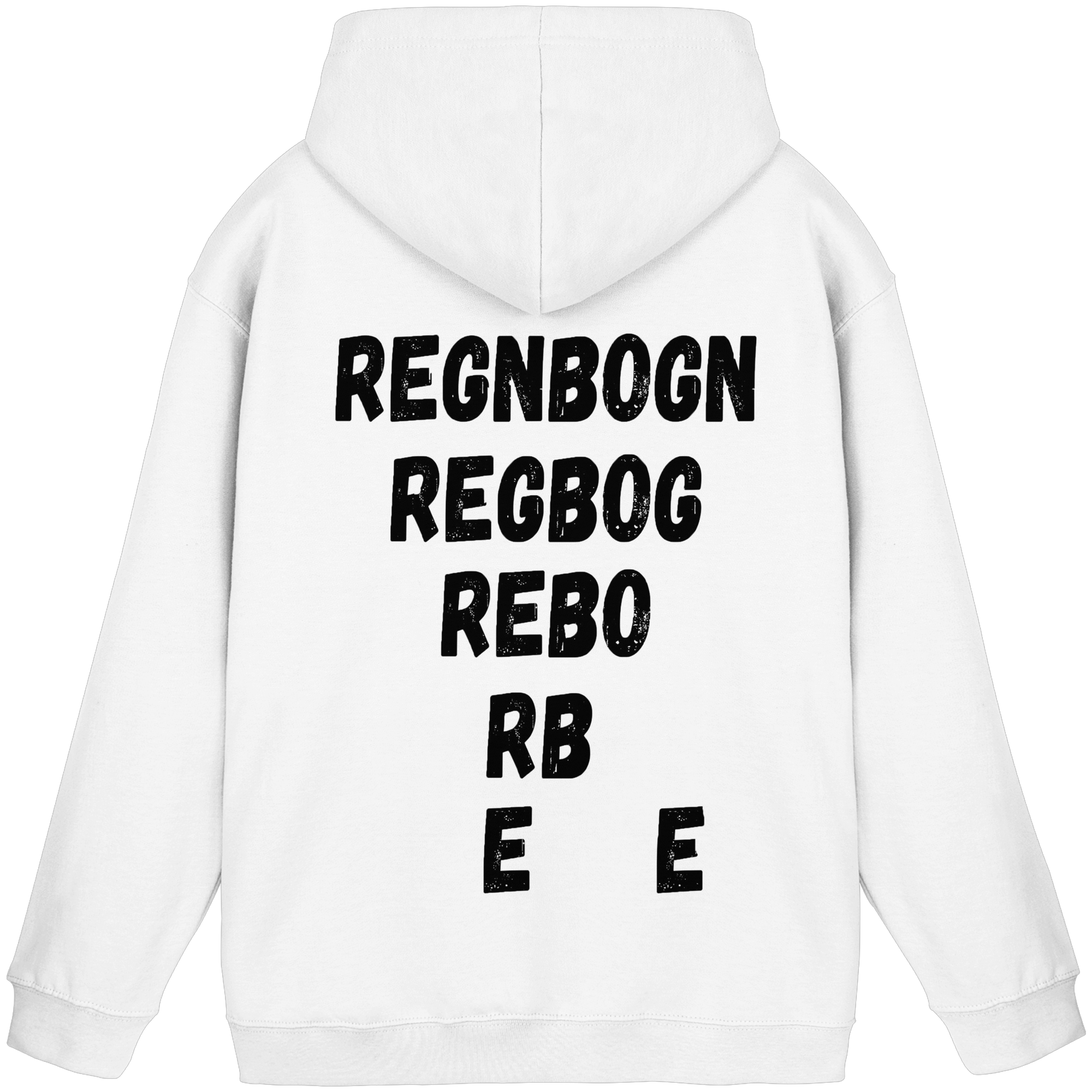 REGNBOGN art-style lettering back - Basic Unisex Hoodie