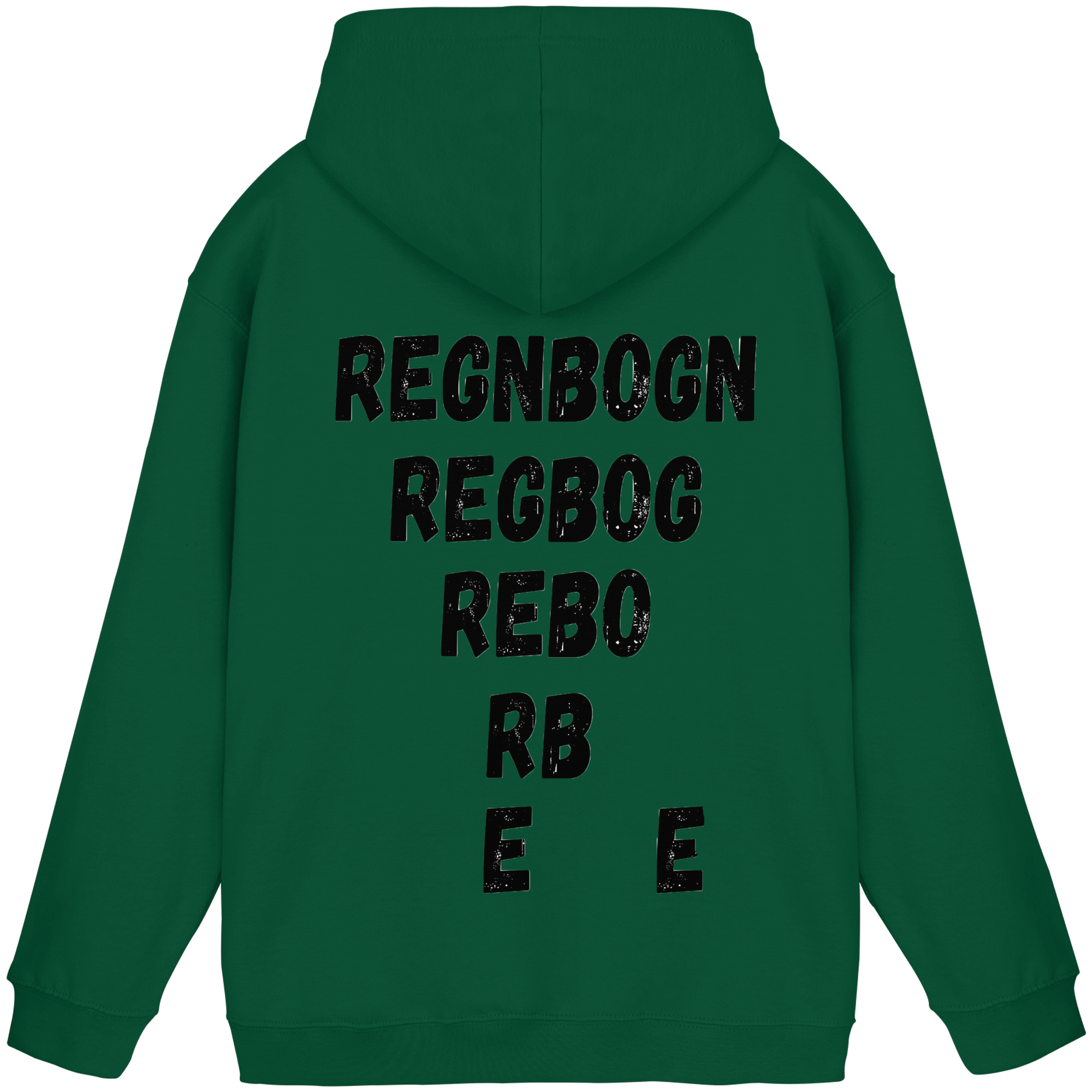 REGNBOGN art-style lettering back - Basic Unisex Hoodie