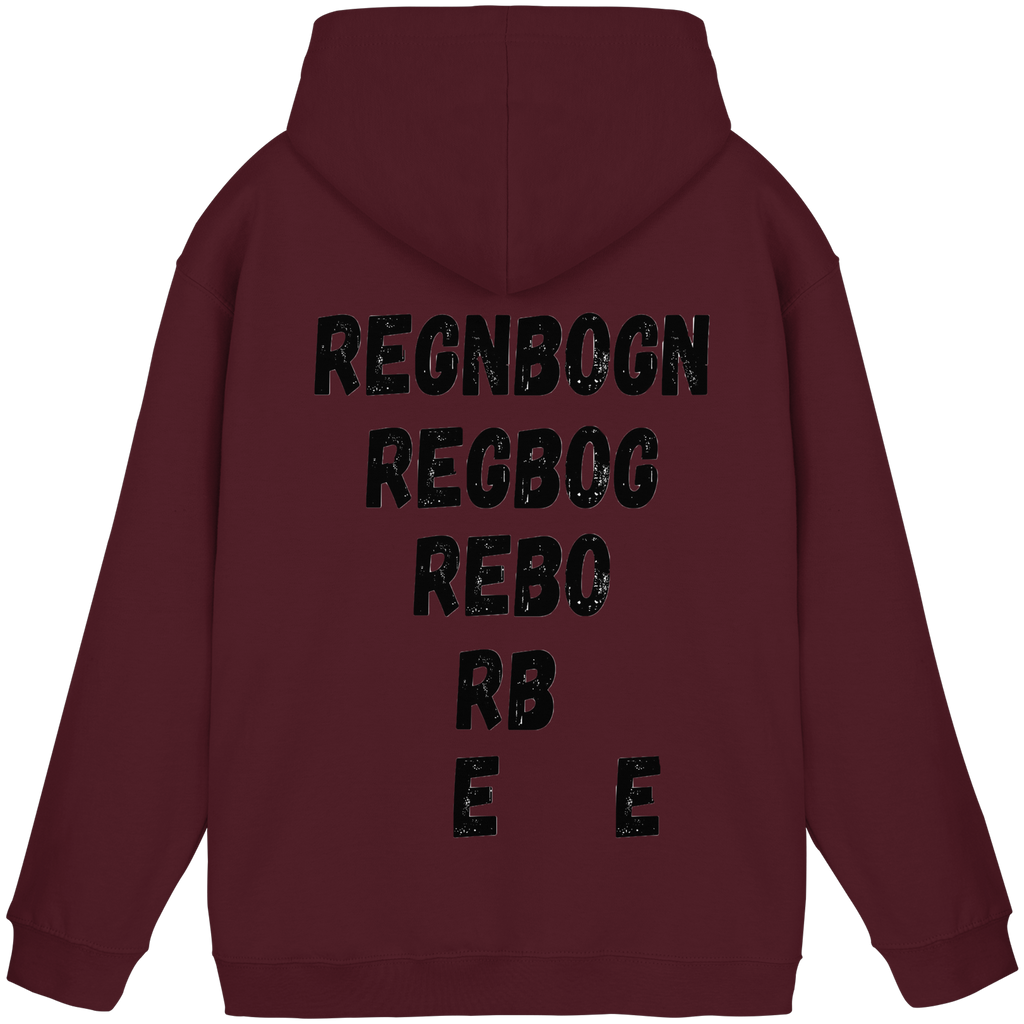 REGNBOGN art-style lettering back - Basic Unisex Hoodie