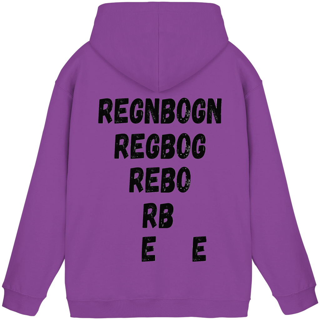 REGNBOGN art-style lettering back - Basic Unisex Hoodie