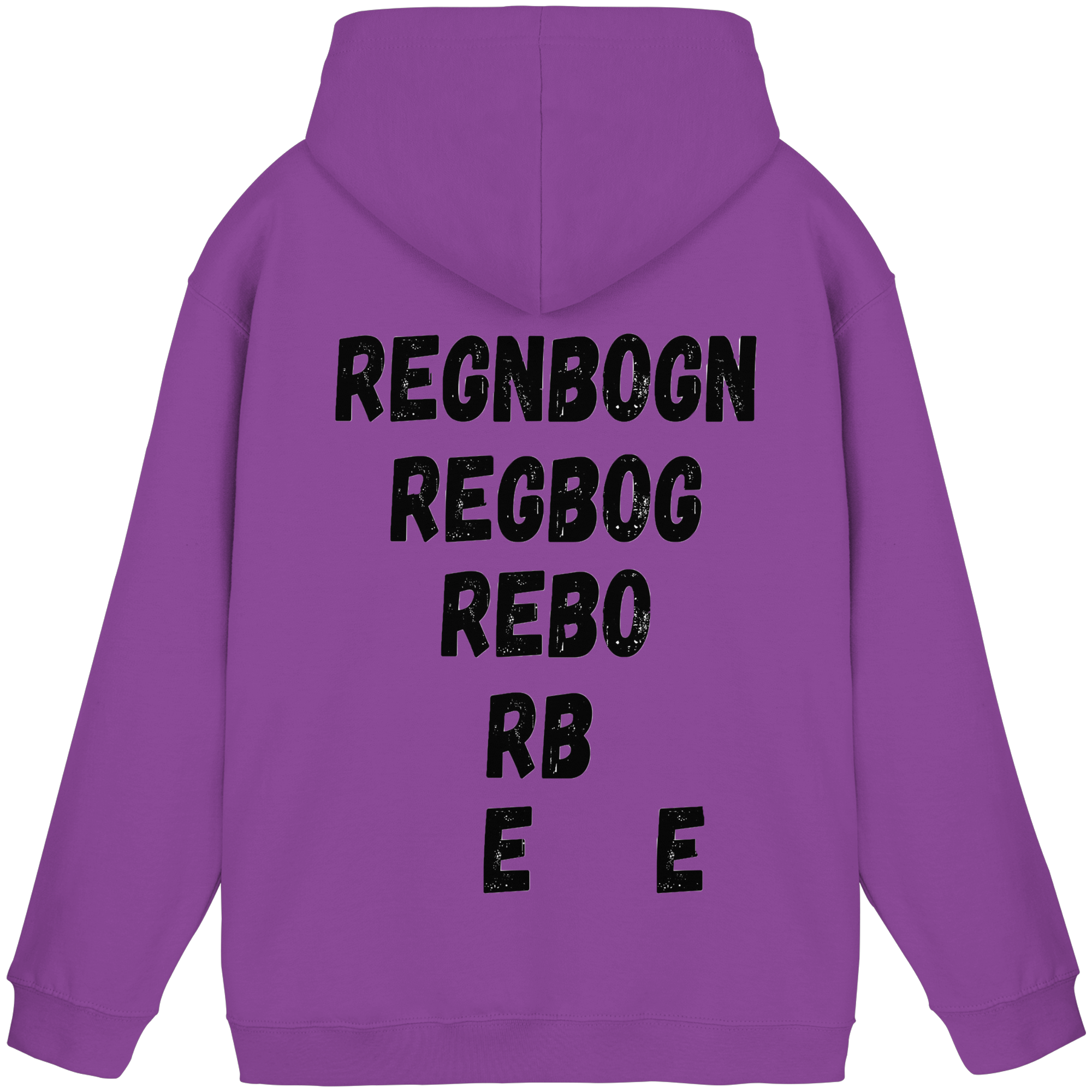 REGNBOGN art-style lettering back - Basic Unisex Hoodie