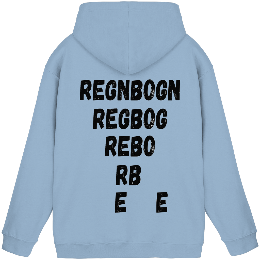 REGNBOGN art-style lettering back - Basic Unisex Hoodie