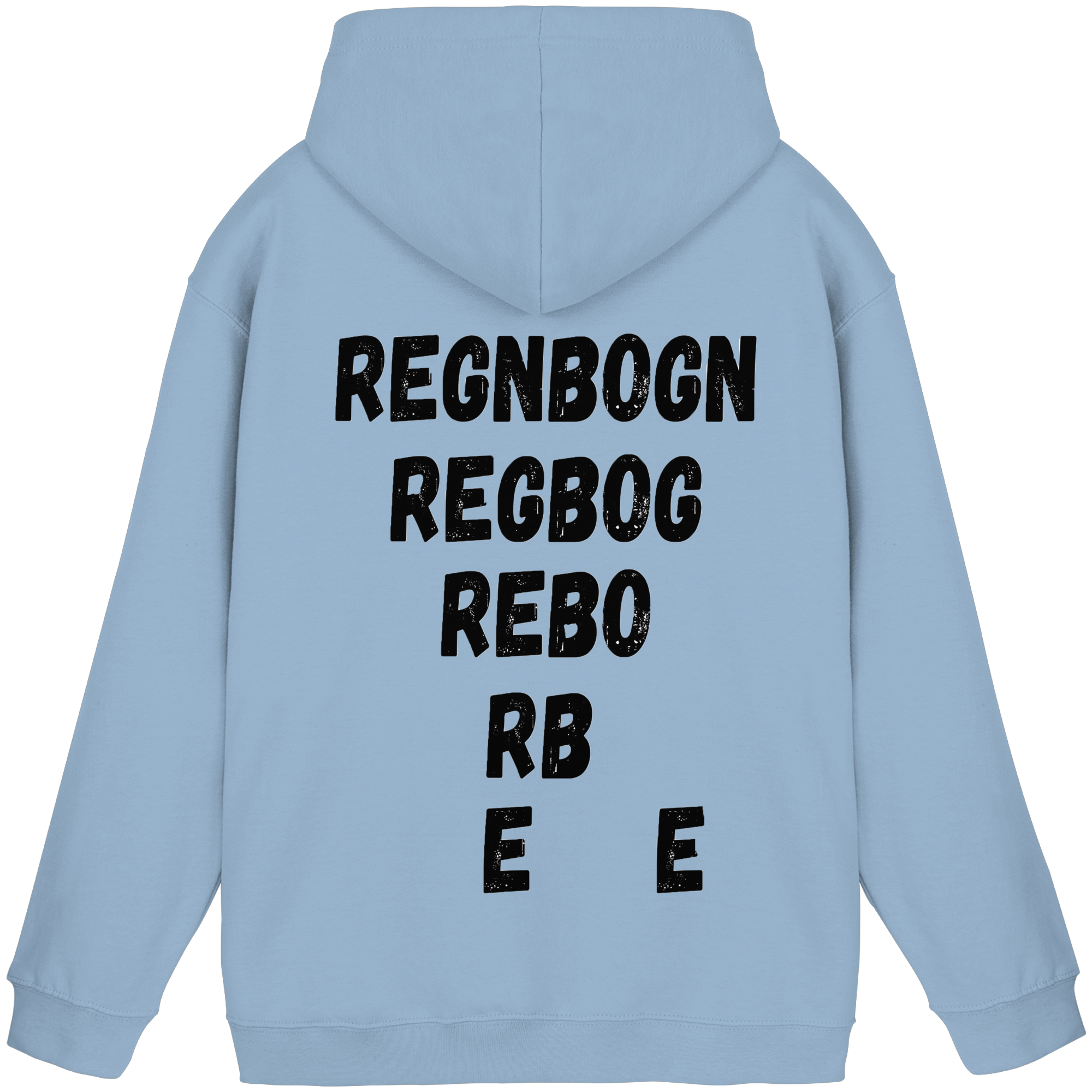 REGNBOGN art-style lettering back - Basic Unisex Hoodie