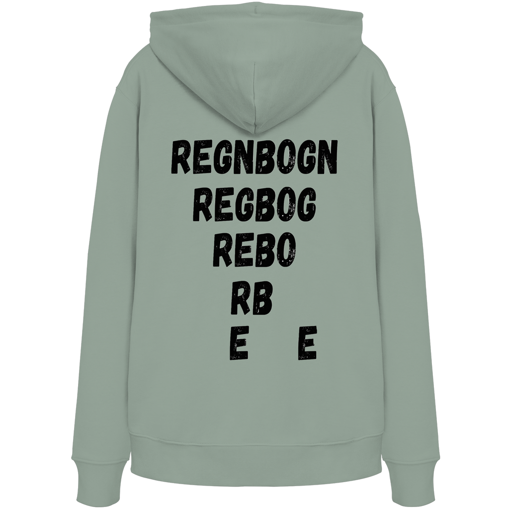 REGNBOGN art-style lettering back - Organic Hoodie
