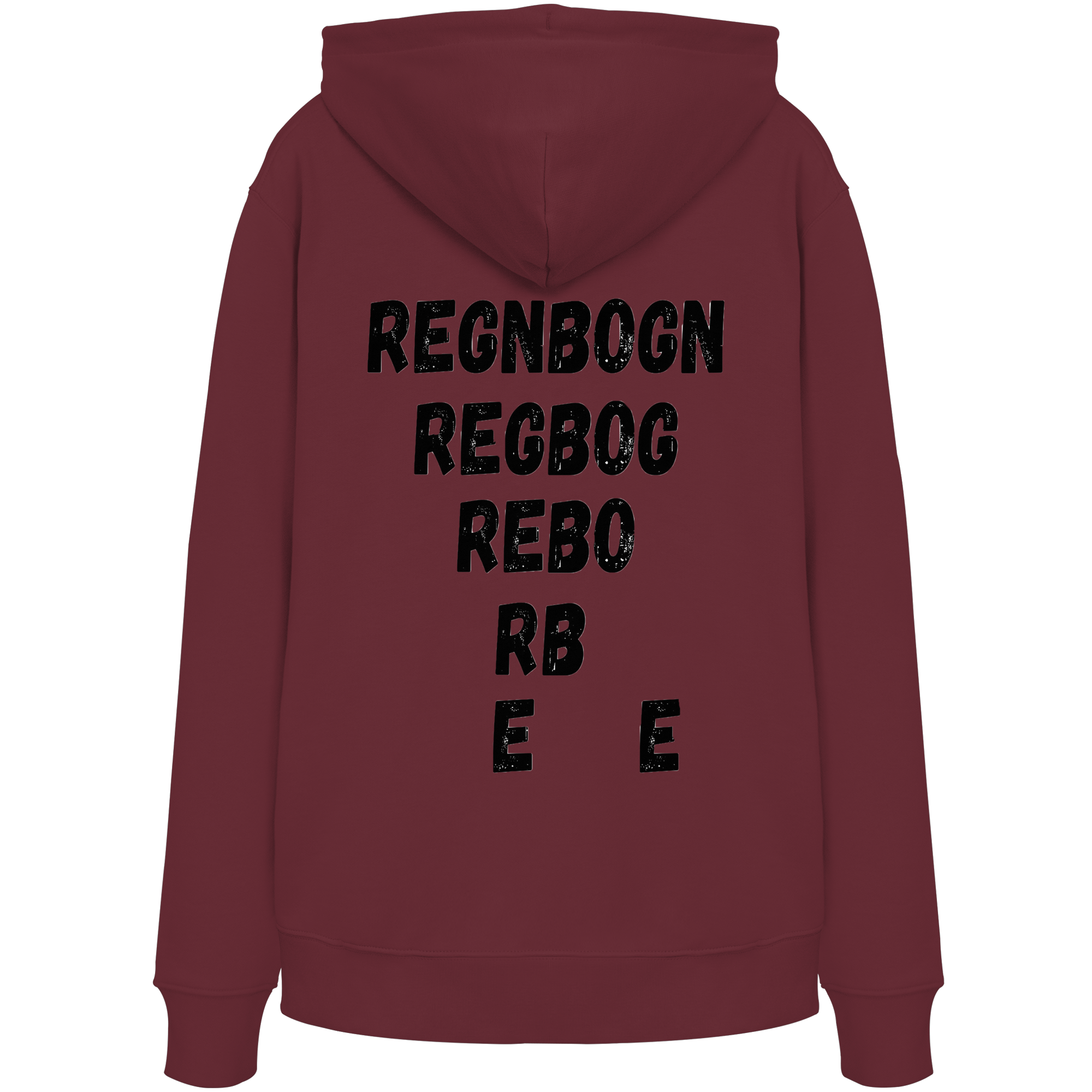 REGNBOGN art-style lettering back - Organic Hoodie