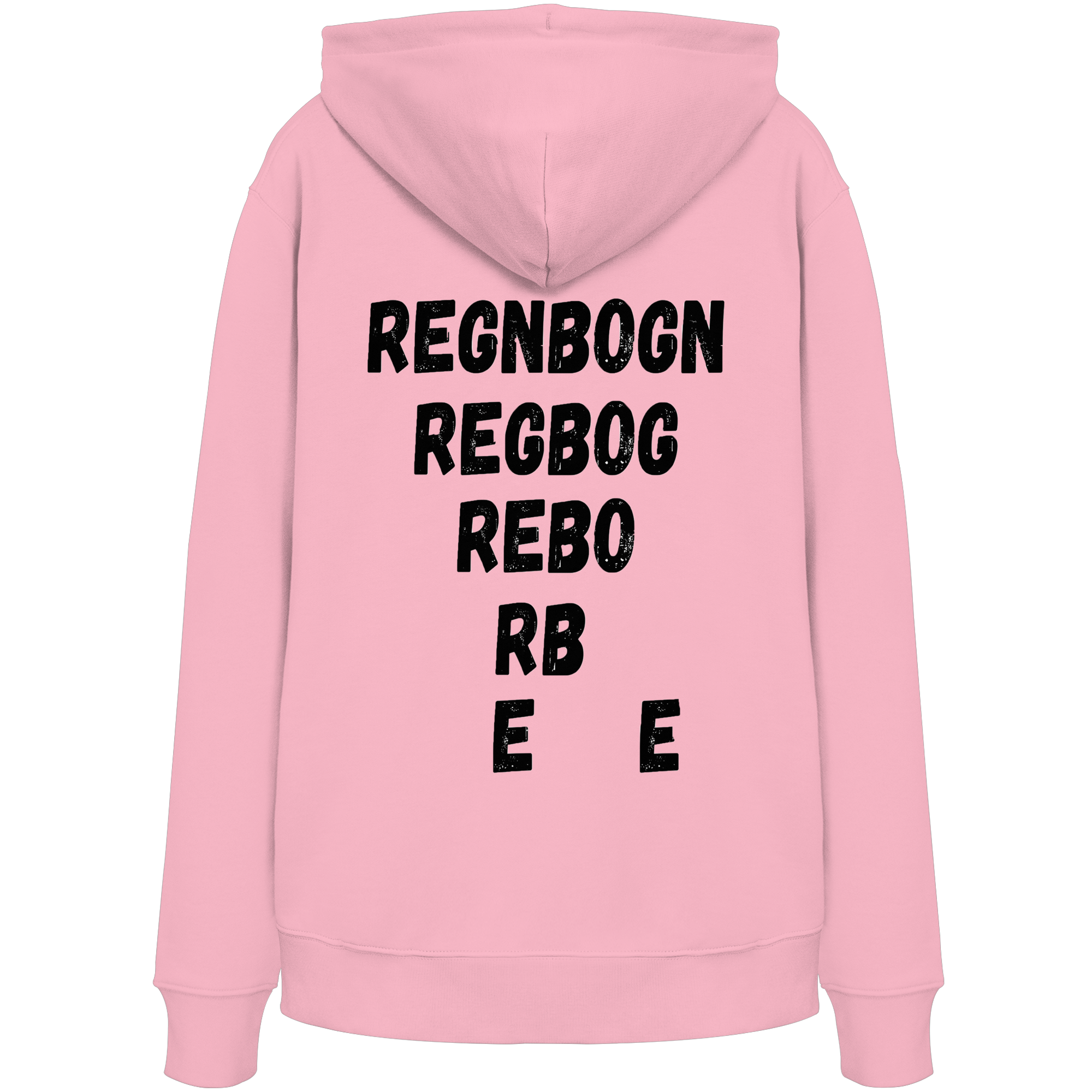 REGNBOGN art-style lettering back - Organic Hoodie