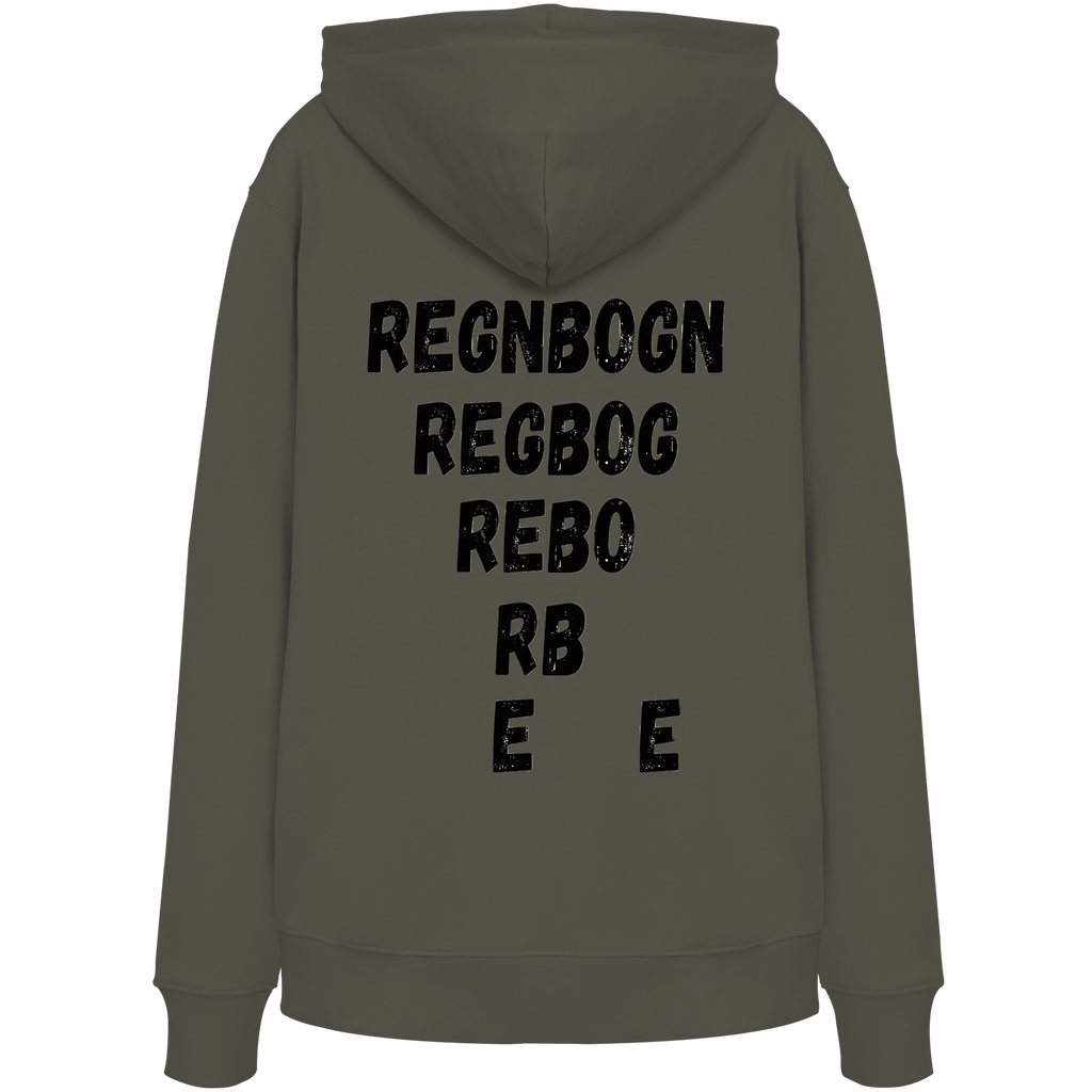 REGNBOGN art-style lettering back - Organic Hoodie