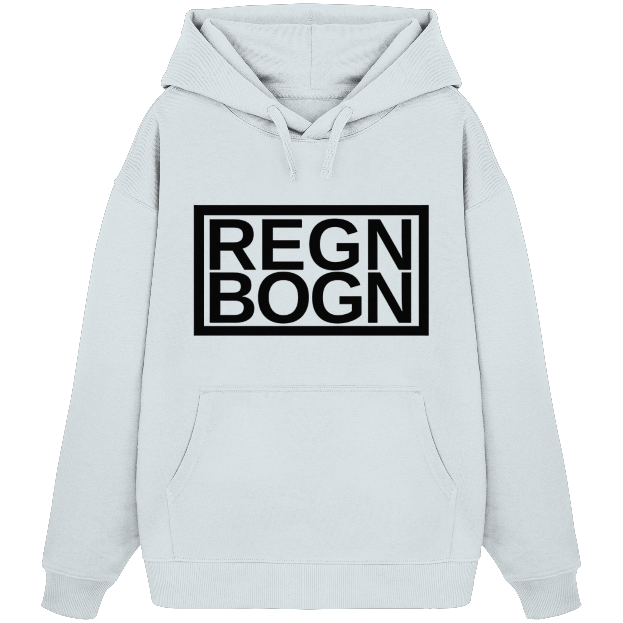 REGNBOGN logo front - Organic Oversize Hoodie