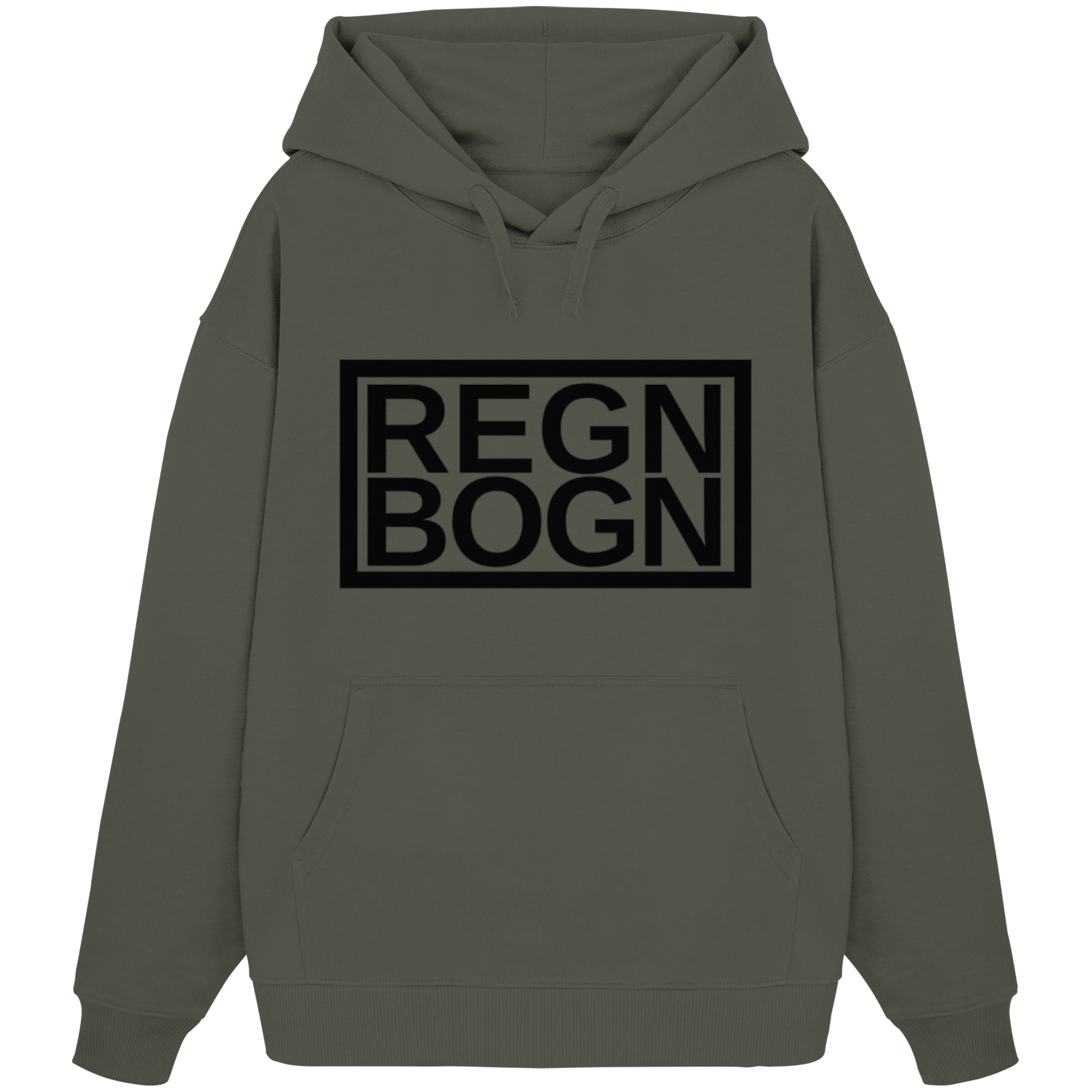 REGNBOGN logo front - Organic Oversize Hoodie