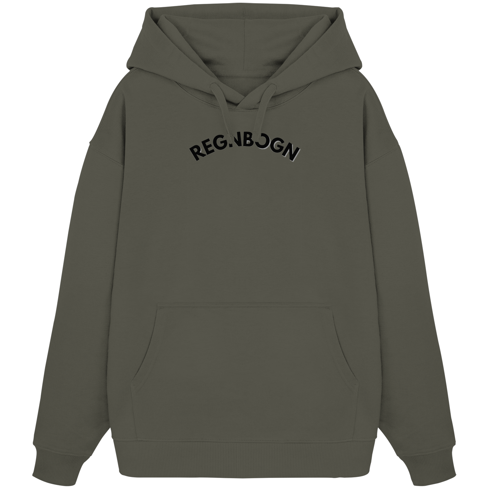 REGNBOGN BOGN Front - Organic Oversize Hoodie