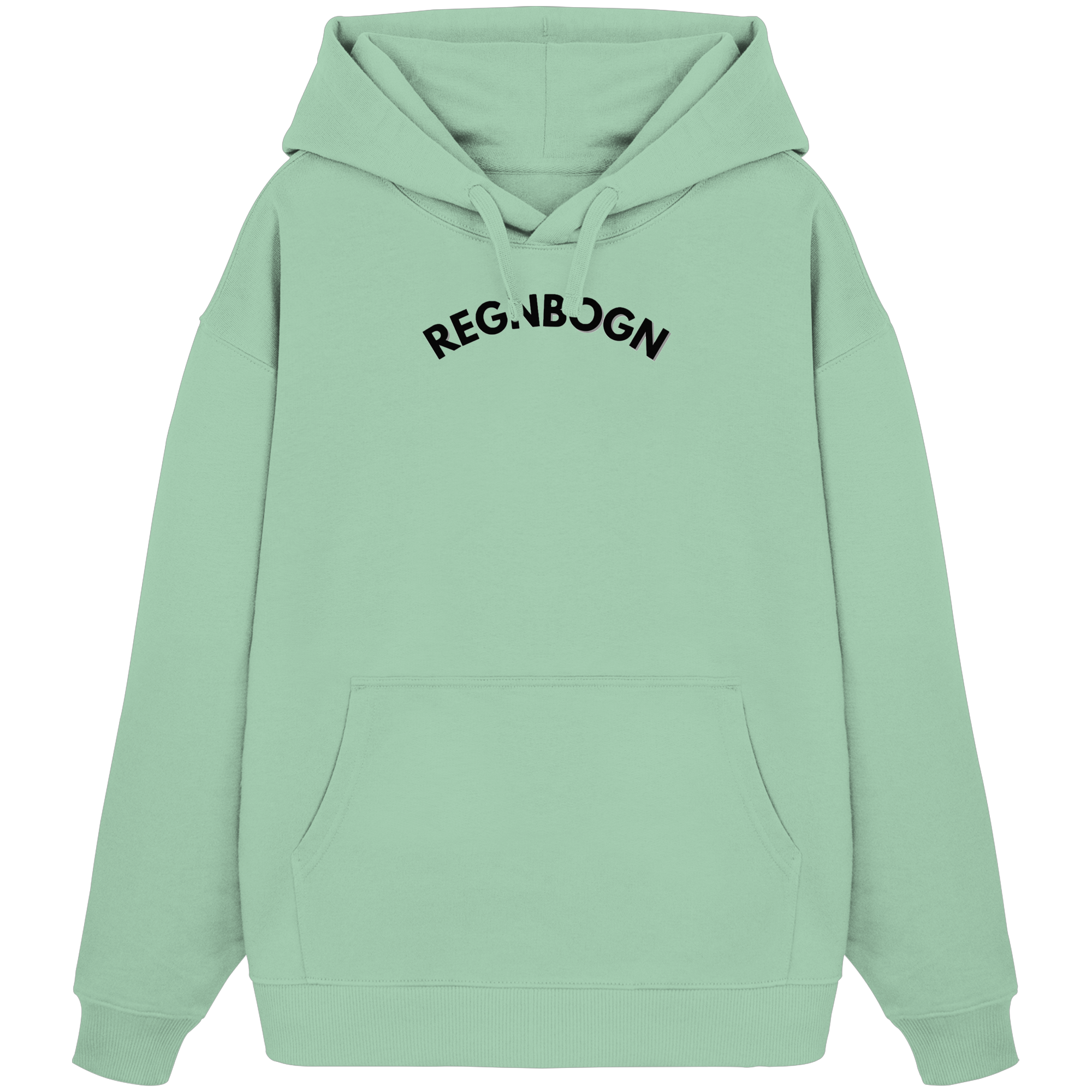 REGNBOGN BOGN Front - Organic Oversize Hoodie