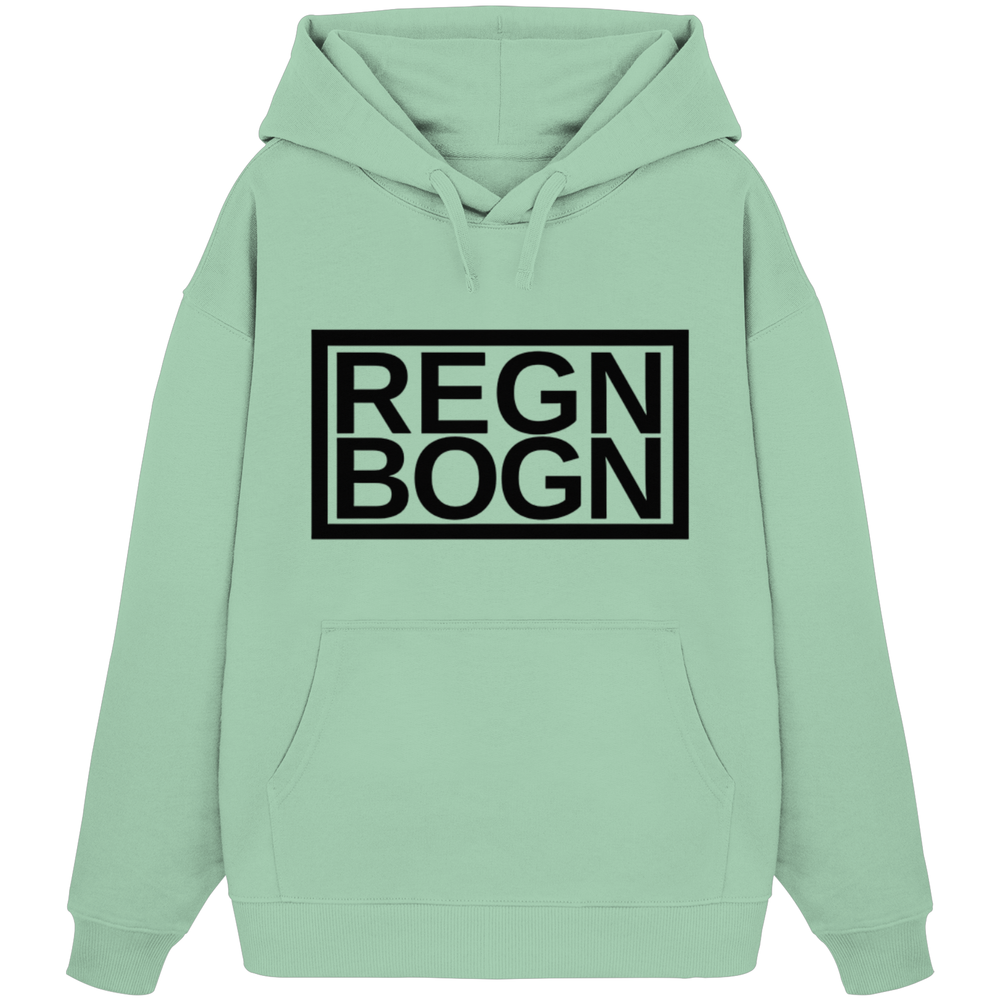 REGNBOGN logo front - Organic Oversize Hoodie
