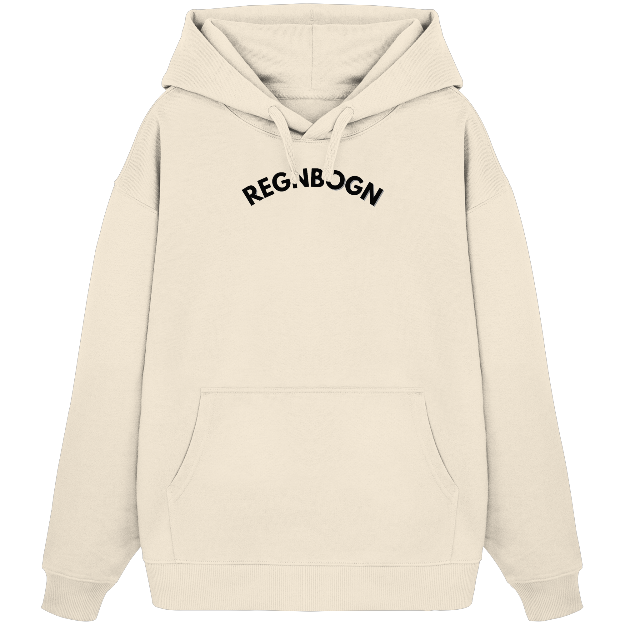 REGNBOGN BOGN Front - Organic Oversize Hoodie