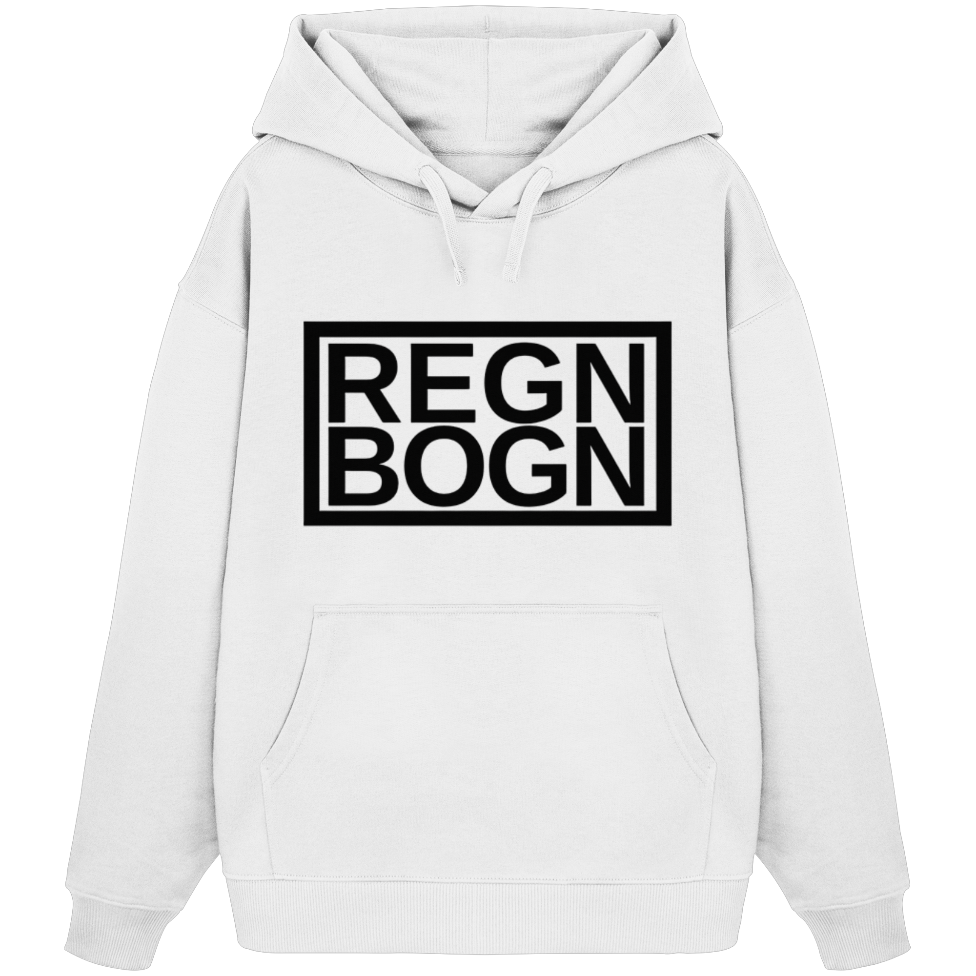 REGNBOGN logo front - Organic Oversize Hoodie