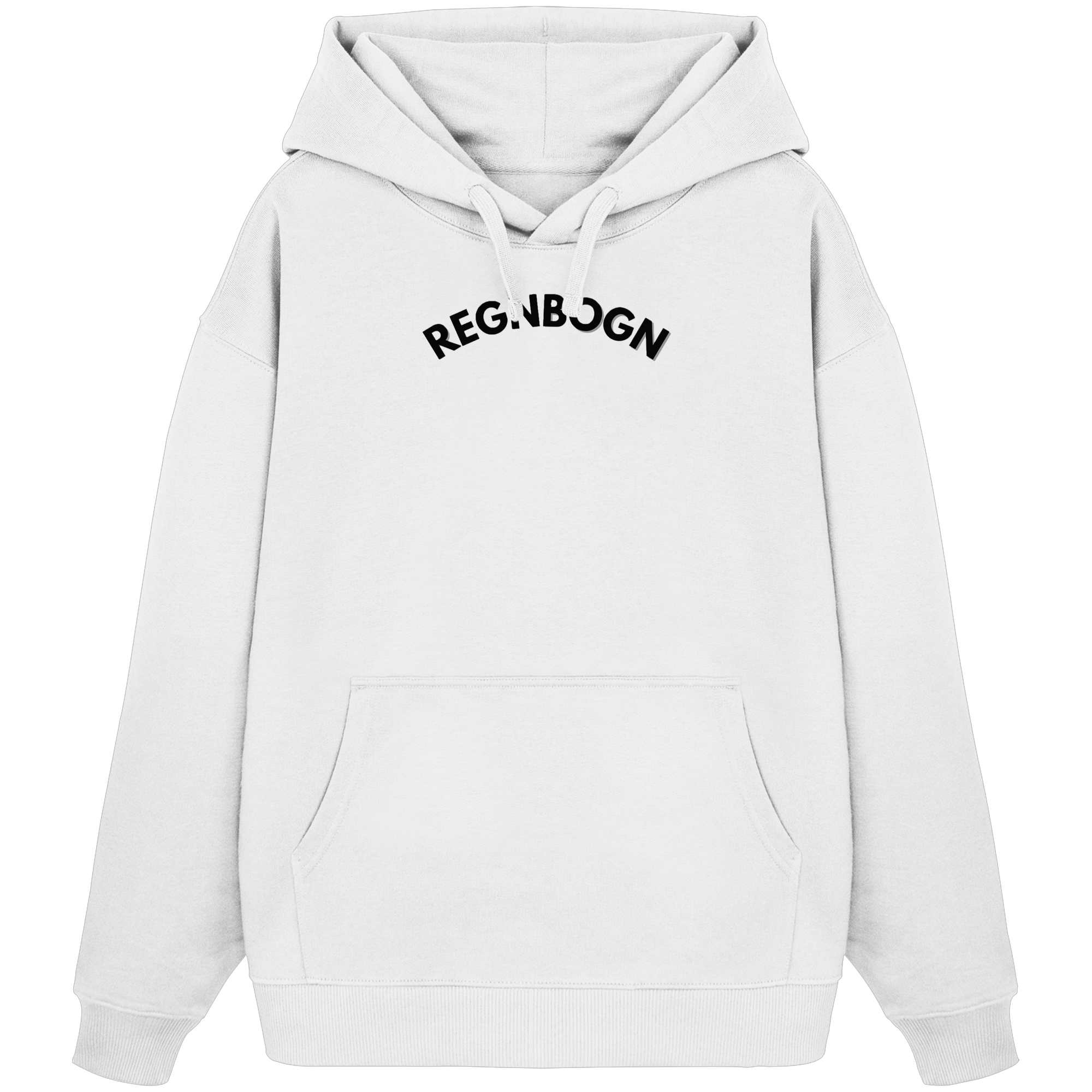 REGNBOGN BOGN Front - Organic Oversize Hoodie